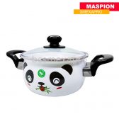 MASPION BRILIANT HELLO PANDA 24 cm With Glass Cover - Businness Center